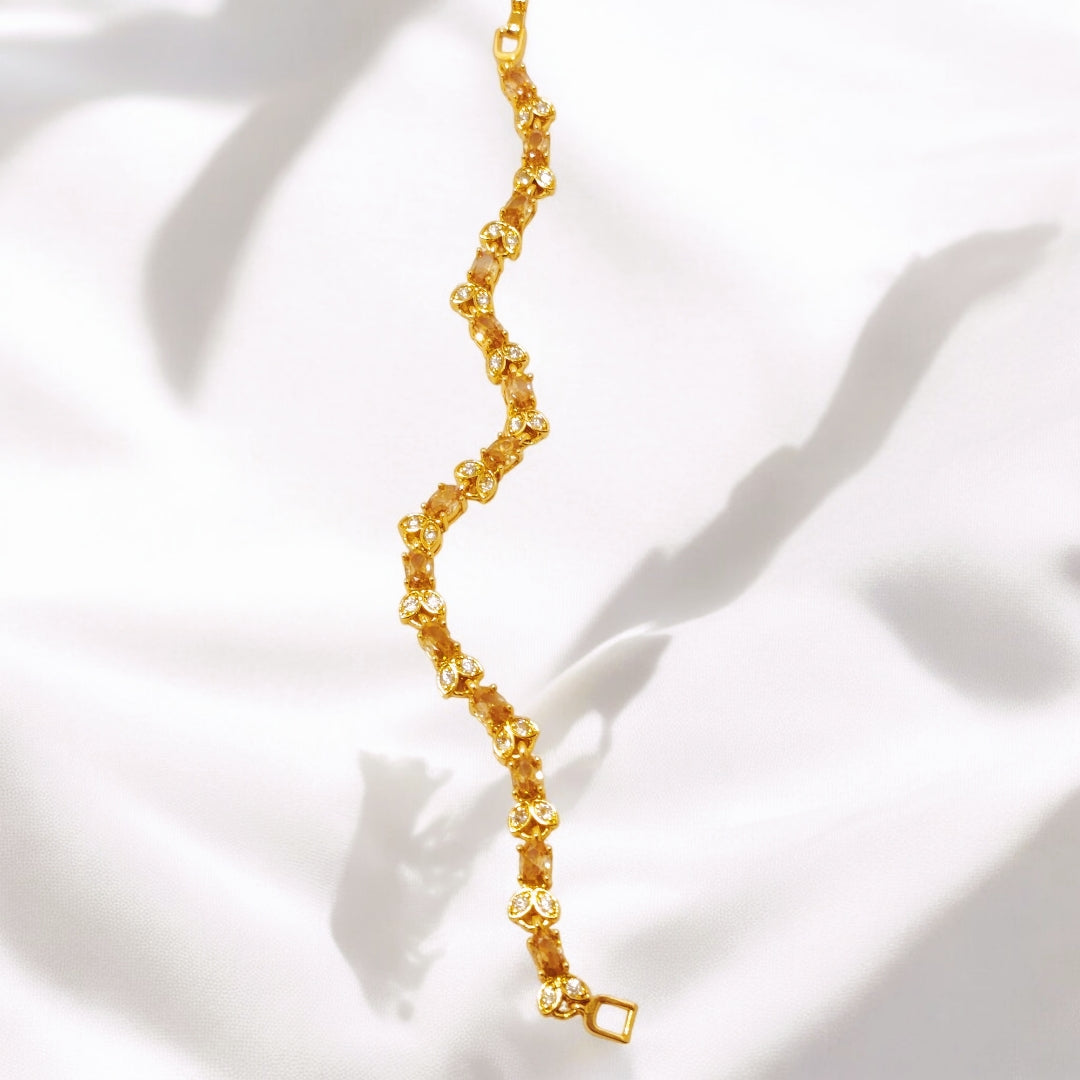 Beautiful Design Gold Coated Black Zircon Stone