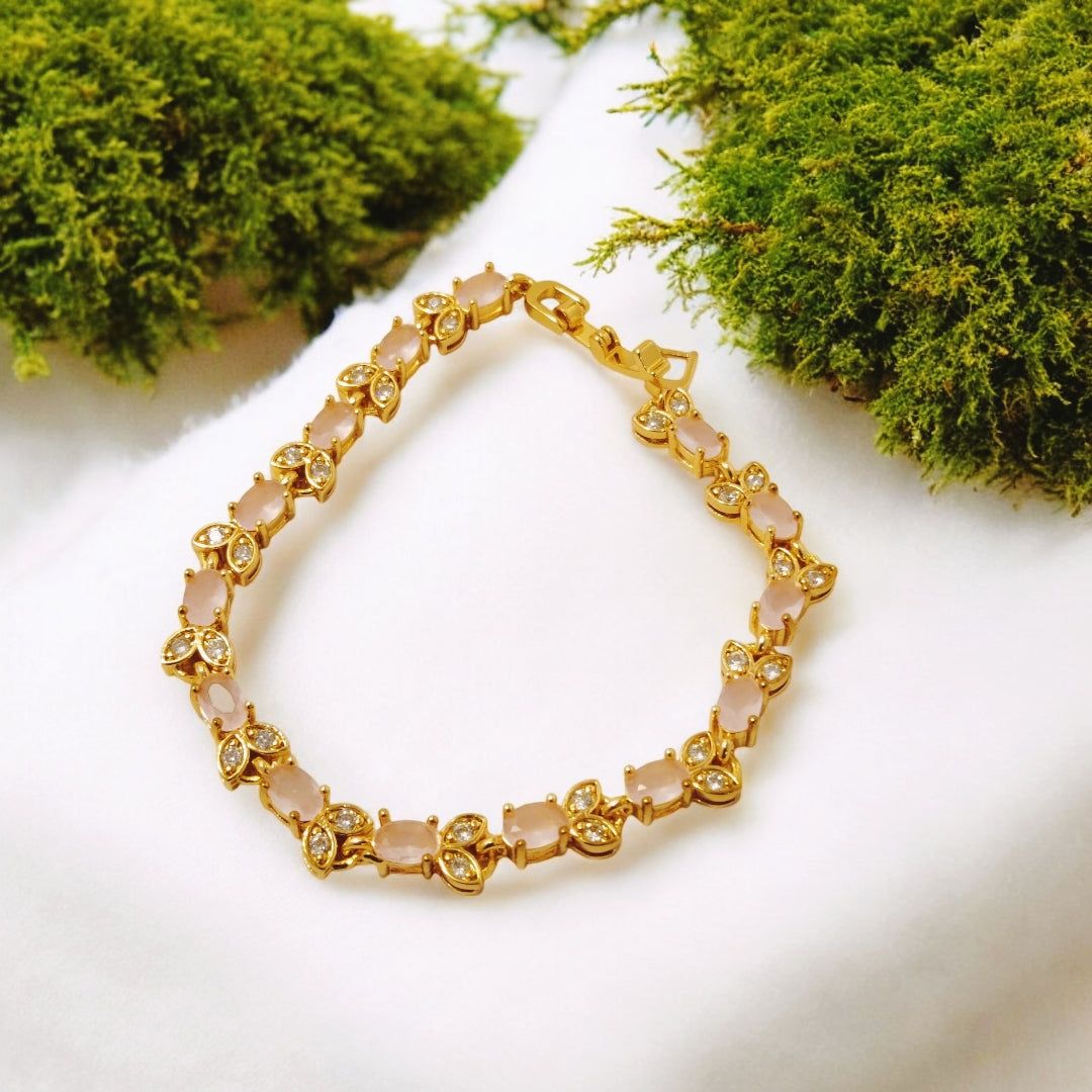 Beautiful Design Gold Coated Black Zircon Stone