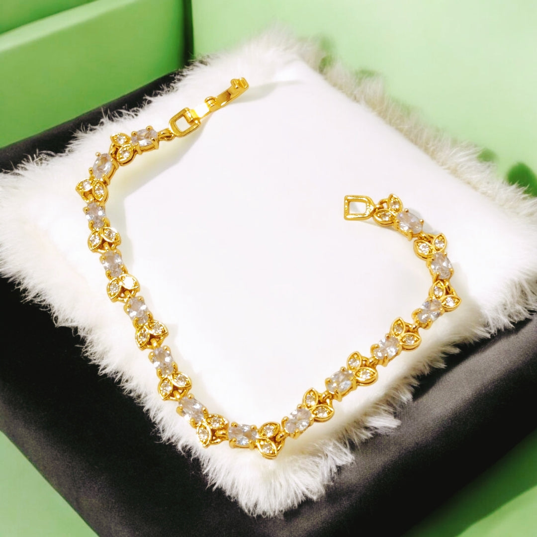 Beautiful Design Gold Coated Black Zircon Stone
