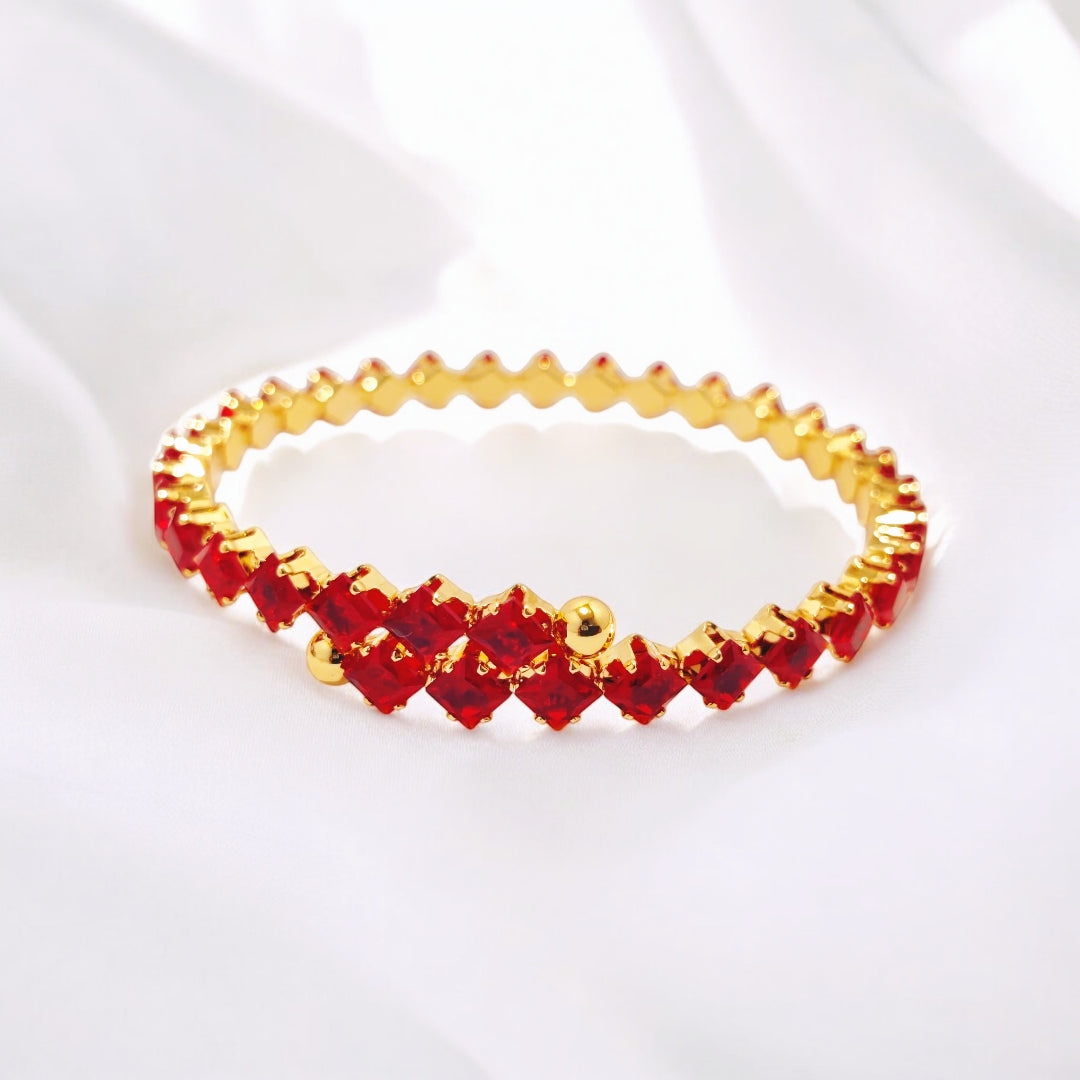 Beautiful Design Gold Coated Zircon Black Stone