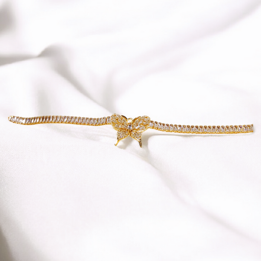 Elegant Butterfly Zircon Stone Bracelet