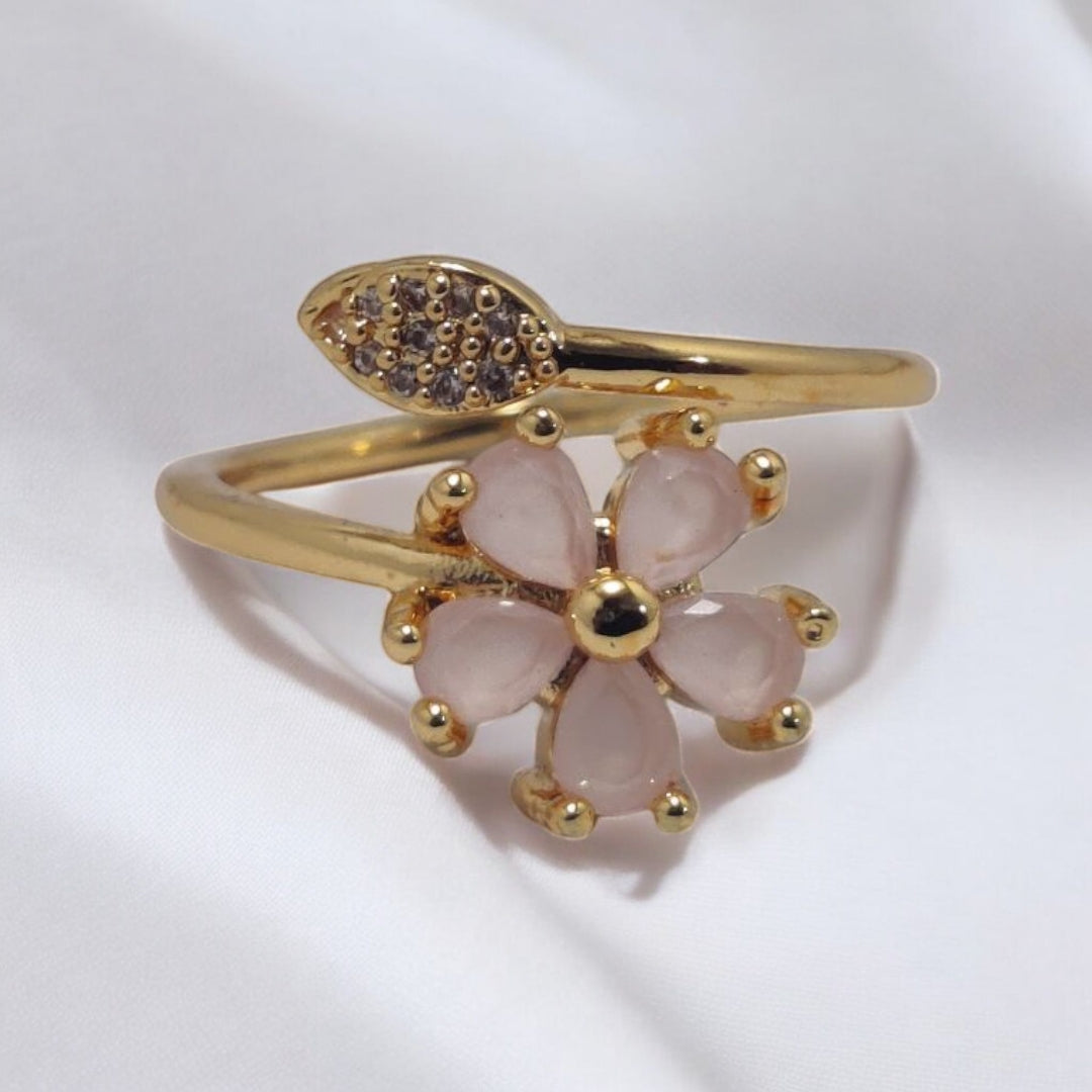 Sterling Design Gold Plated Zircon Stone Ring