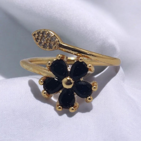 Sterling Design Gold Plated Zircon Stone Ring