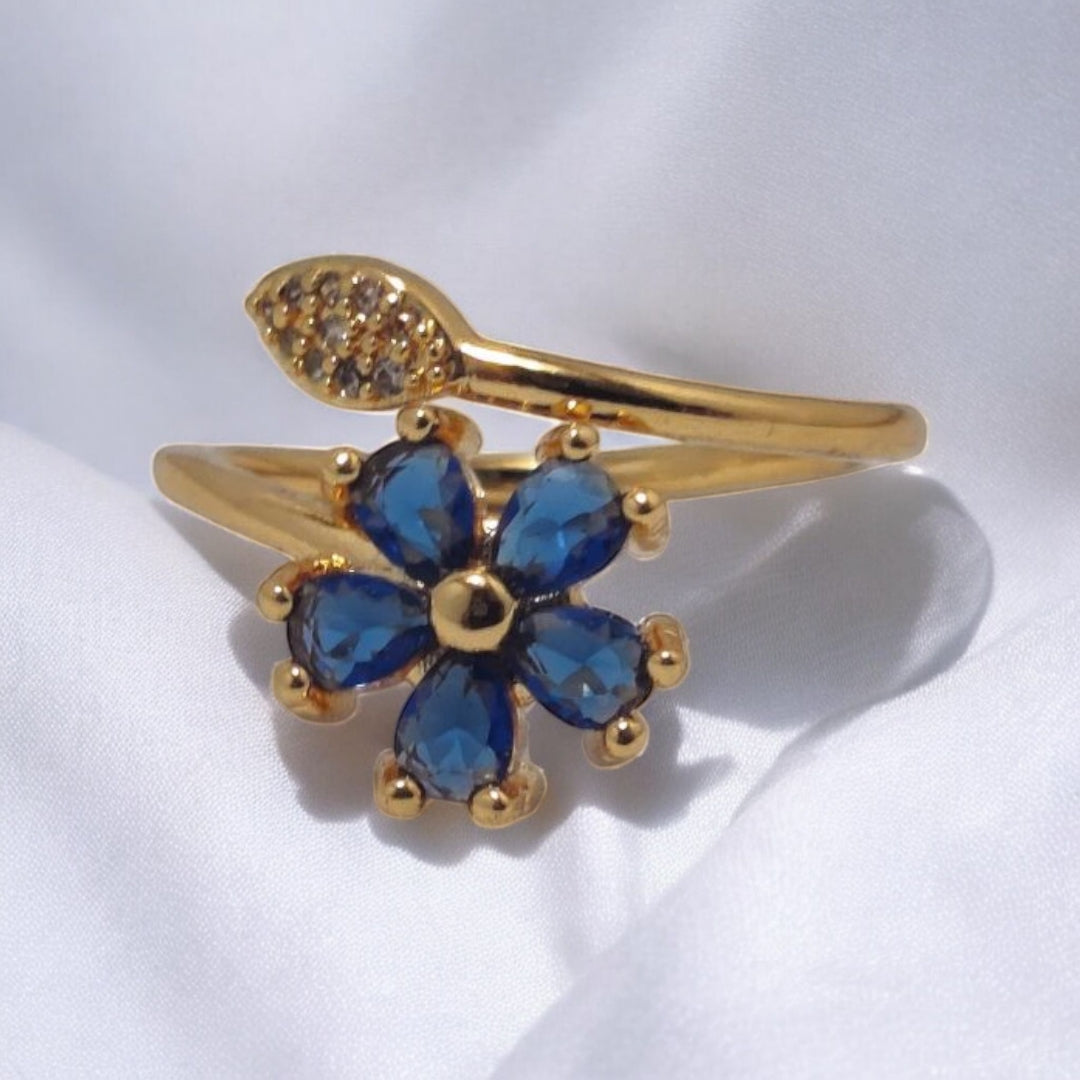 Sterling Design Gold Plated Zircon Stone Ring