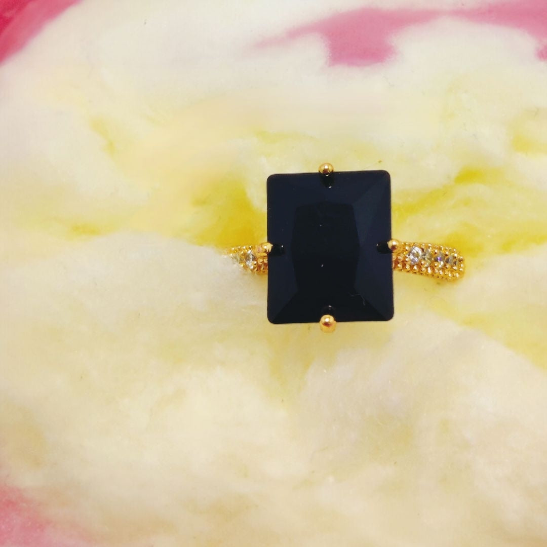 Beautiful Design Gold Plated Zircon Stone Ring