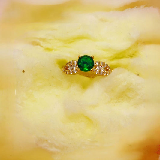 Stylish Design Gold Plated Zircon Stone