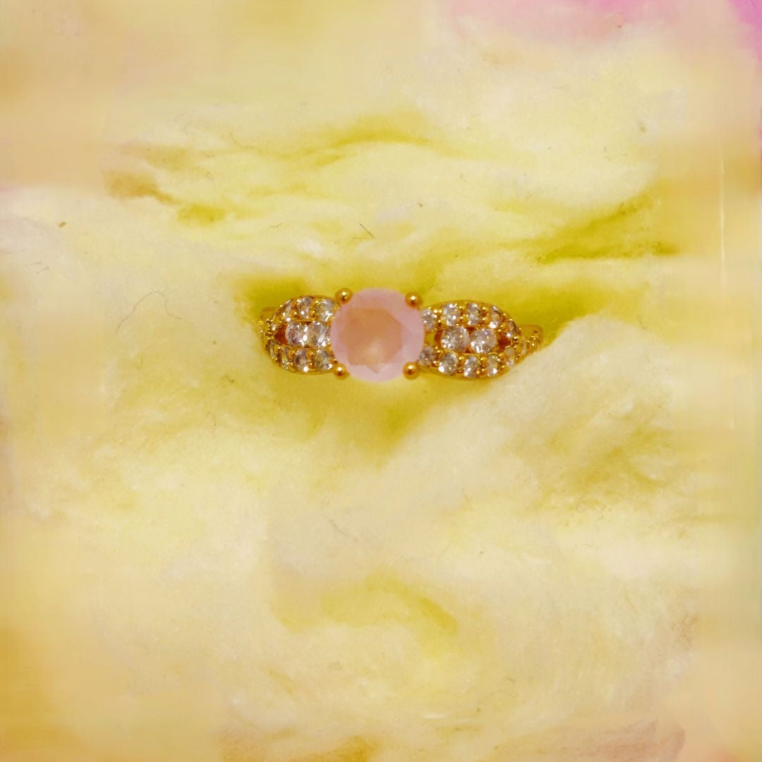 Stylish Design Gold Plated Zircon Stone