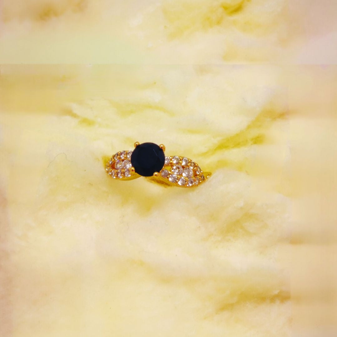 Stylish Design Gold Plated Zircon Stone