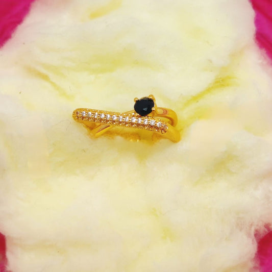 Elegant Design Gold Plated Zircon Stone Ring