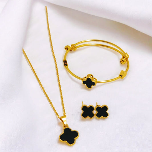 Sterling Design Gold Plated Locket Set & Bracelet