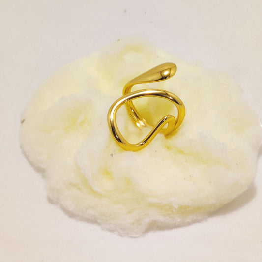 Stylish Design Gold Plated Ring