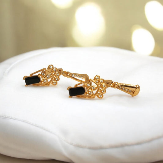 Beautiful Design Gold Plated Zircon Stone Earring