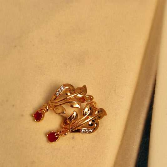 Elegant Design Gold Plated Zircon Stone Earring