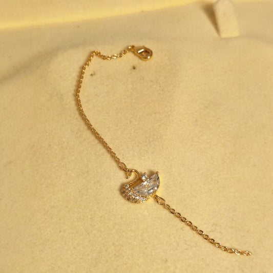 Elegant Design Gold Plated Zircon Stone Bracelet