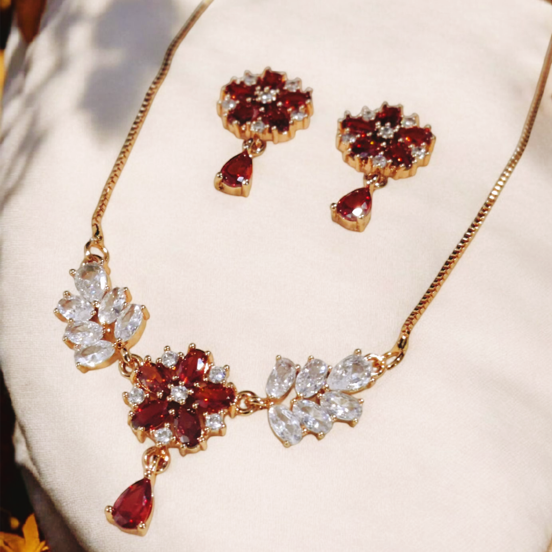 Locket Set Golden Stone Shampin 1250 3-A