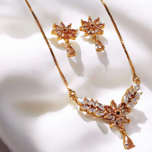 Luxury Design Gold Plated Locket Set
