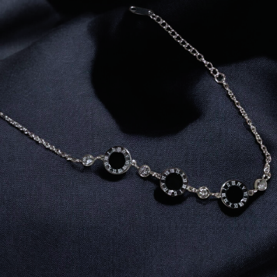 Stylish Stainless Steel Silver Bracelet
