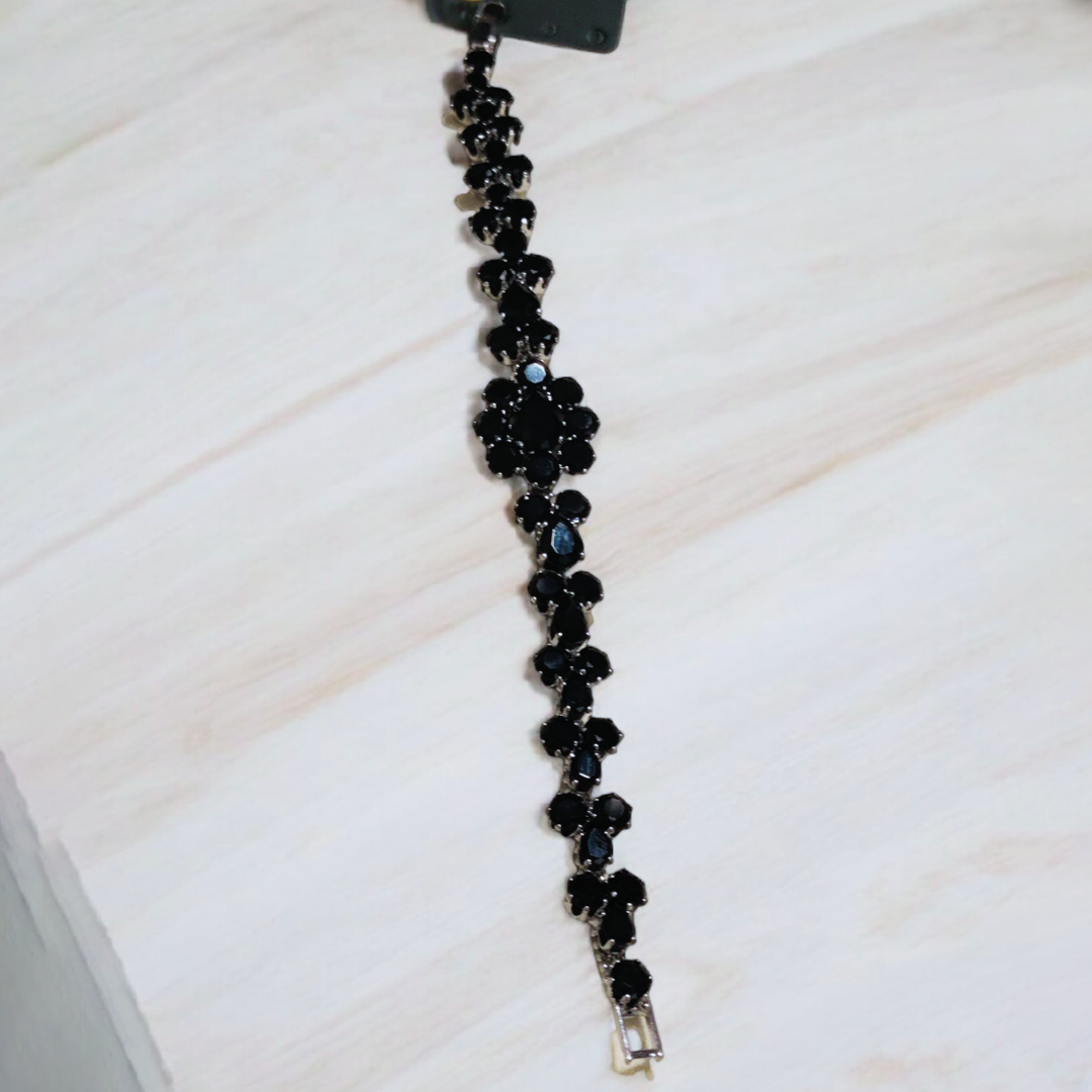 Stylish Black Zircon Stone Bracelet