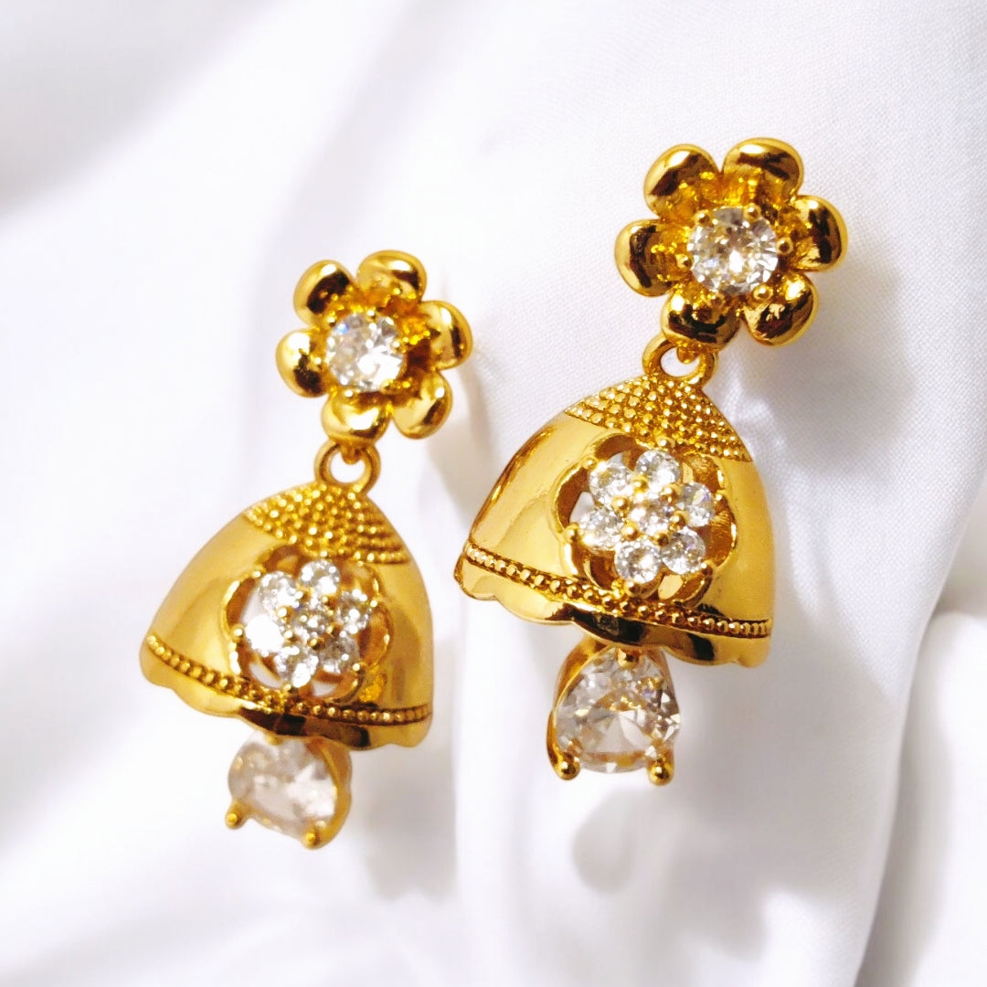 Unique Design Gold Coated Ruby Zircon Stone
