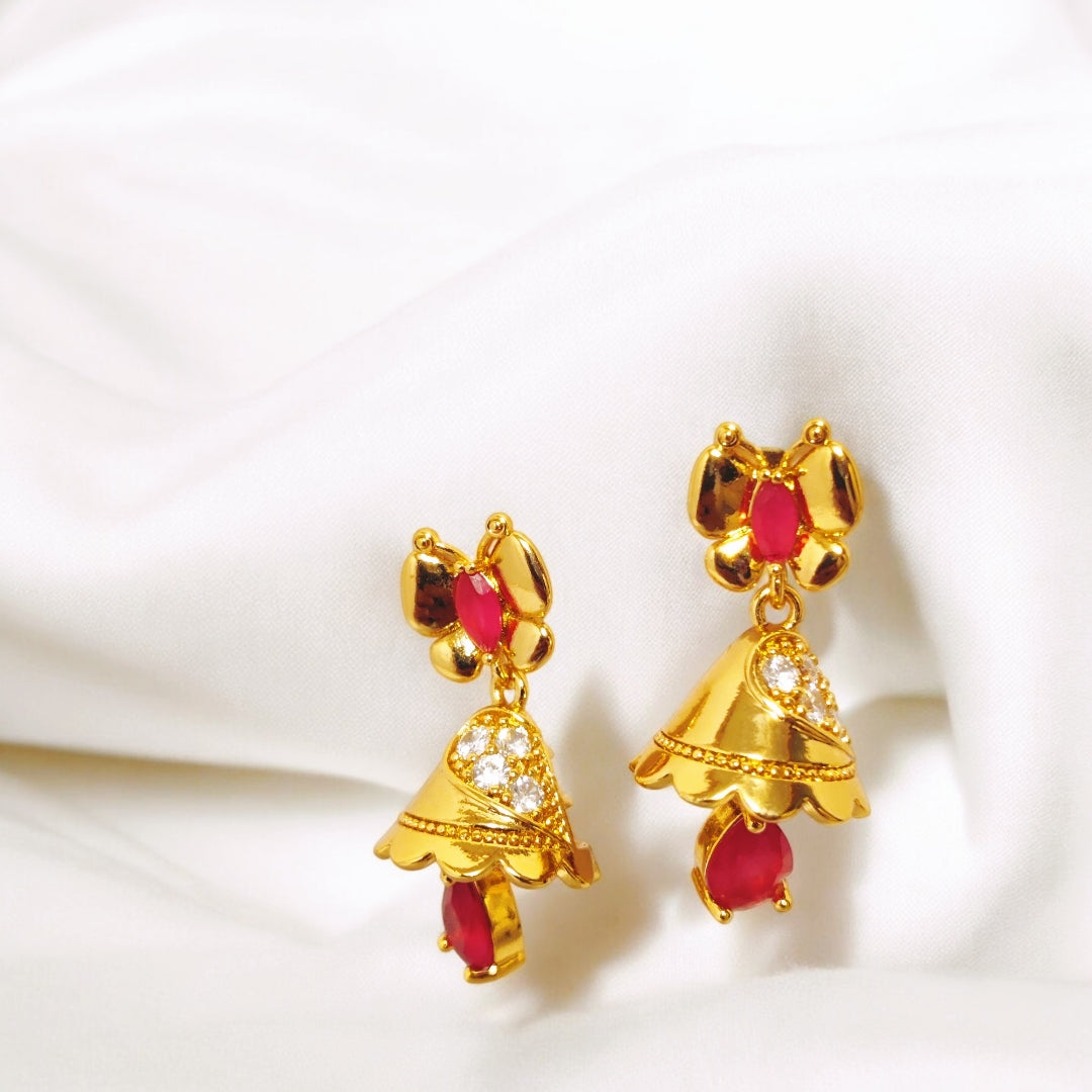 Unique Design Gold Coated Clear Zircon Stone