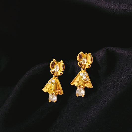 Unique Design Gold Coated Clear Zircon Stone
