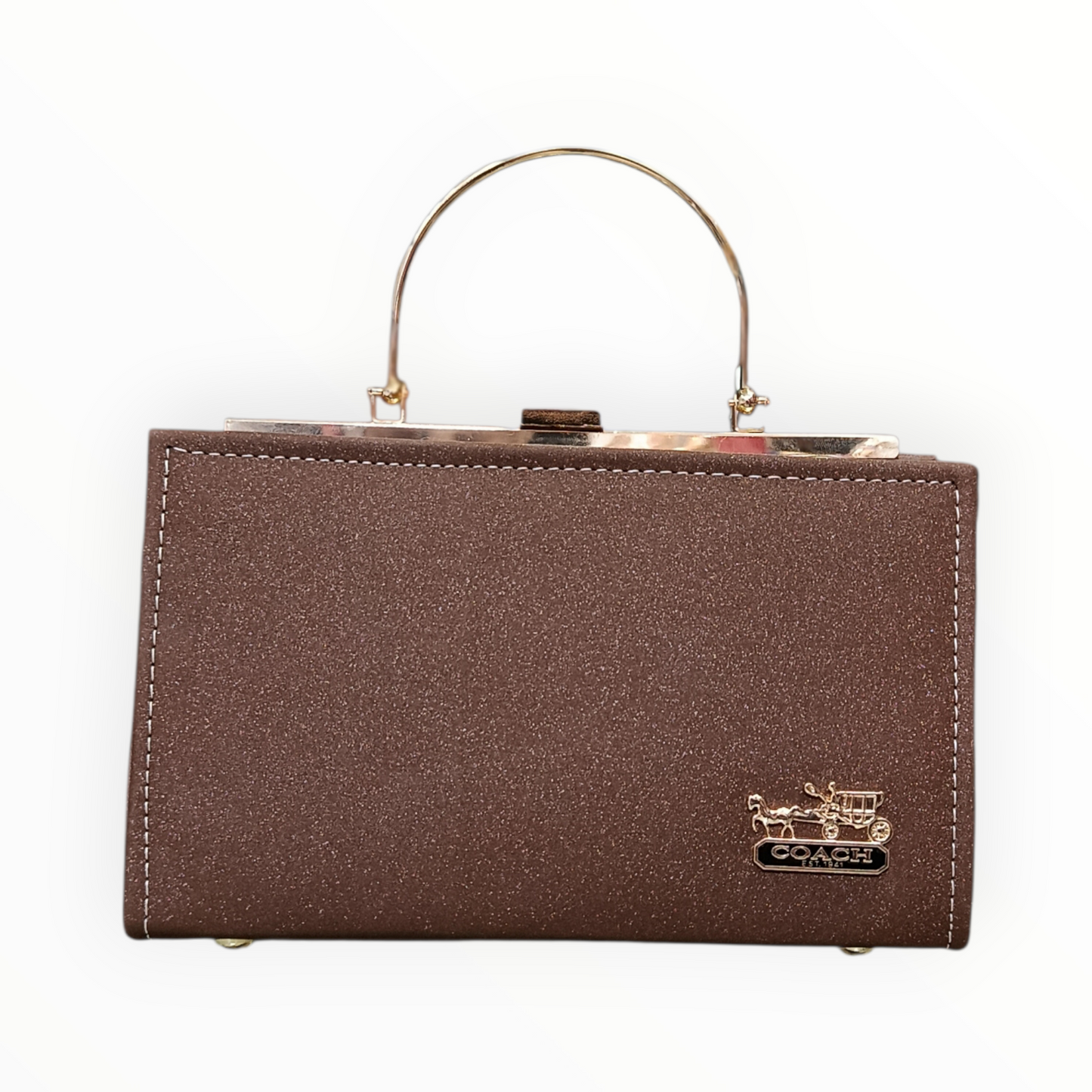 Glitter-Finish Cross Body Bag