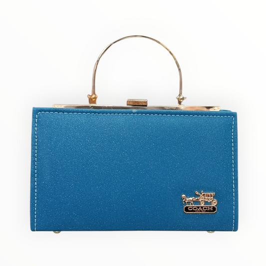 Glitter-Finish Cross Body Bag