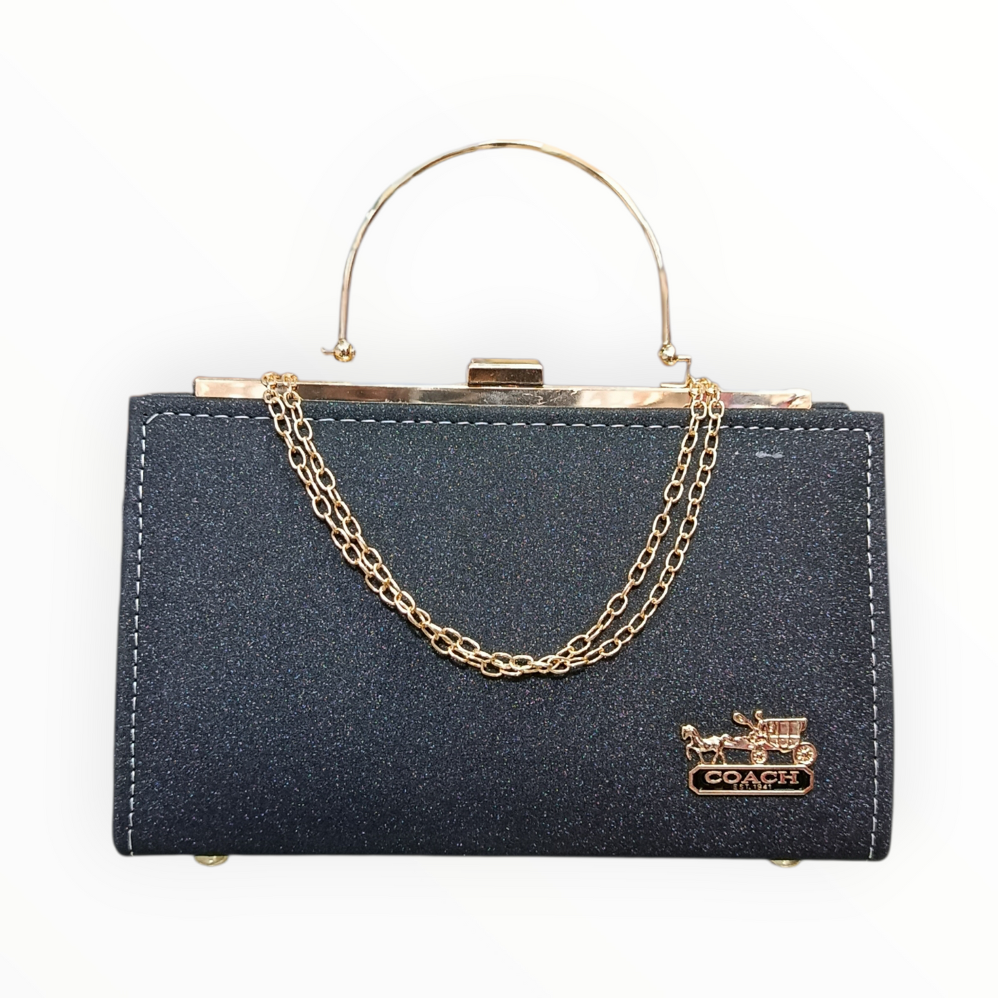 Glitter-Finish Cross Body Bag