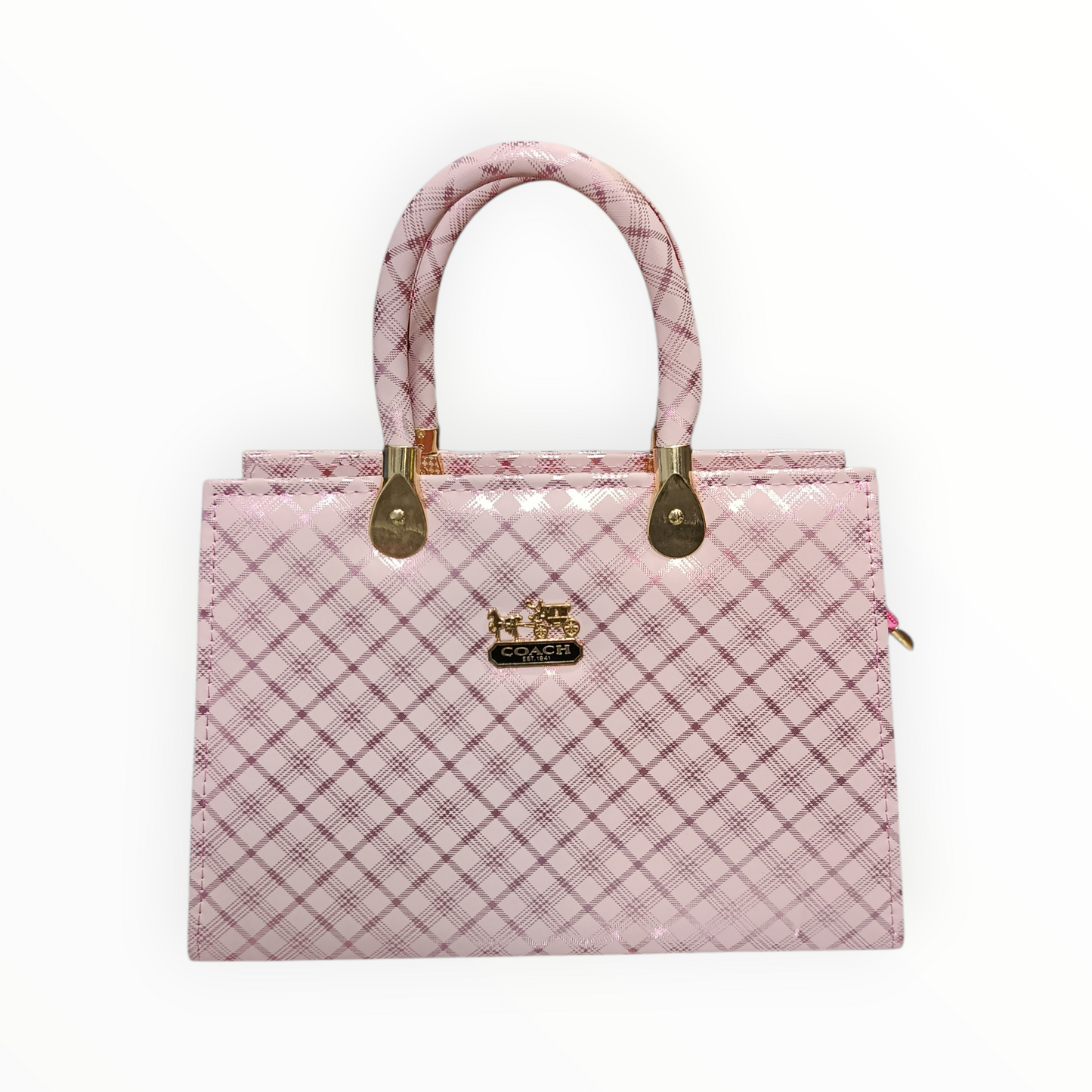 Plaid Designer Handbag