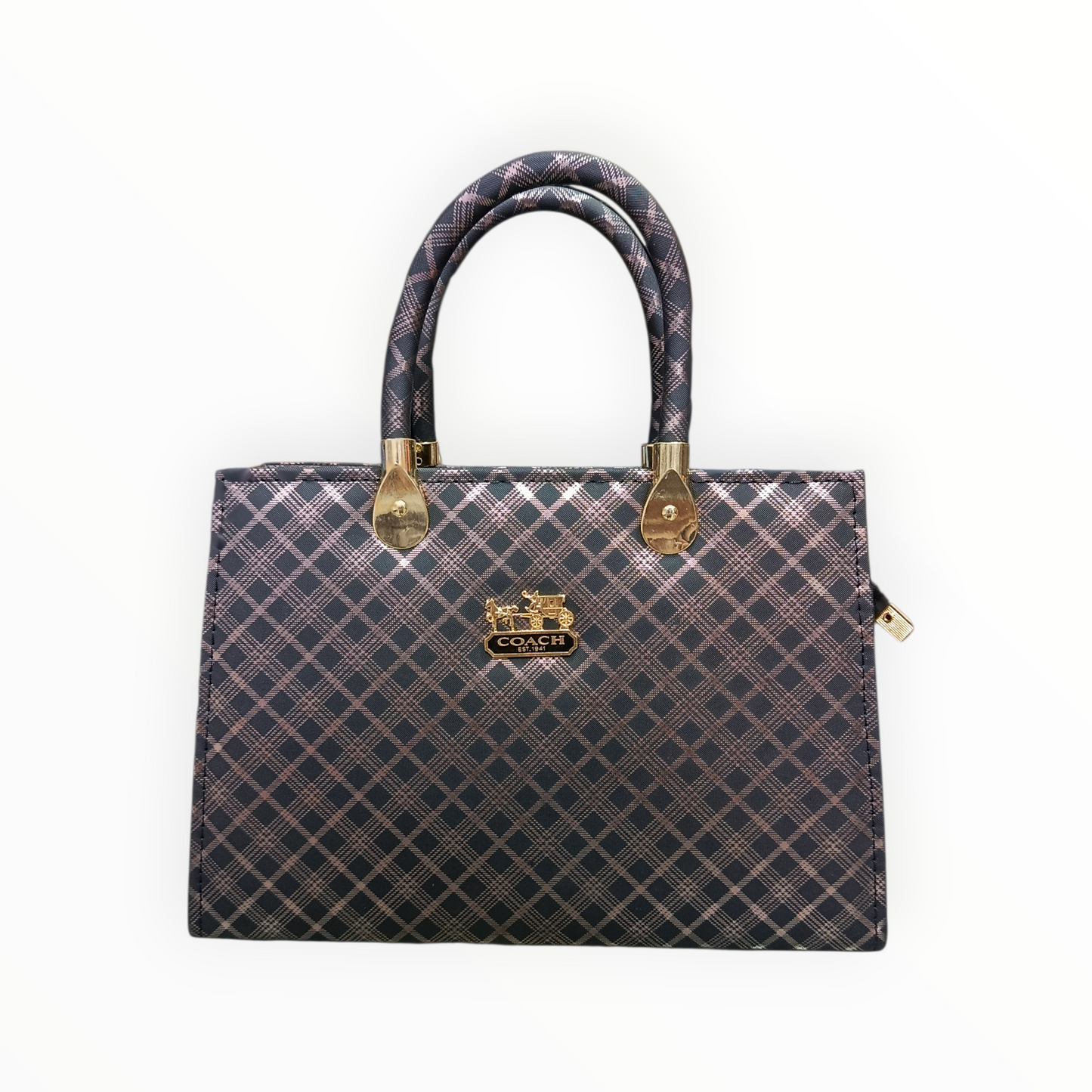 Plaid Designer Handbag