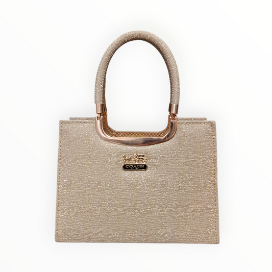 Glitter-Patterned Coach Handbag