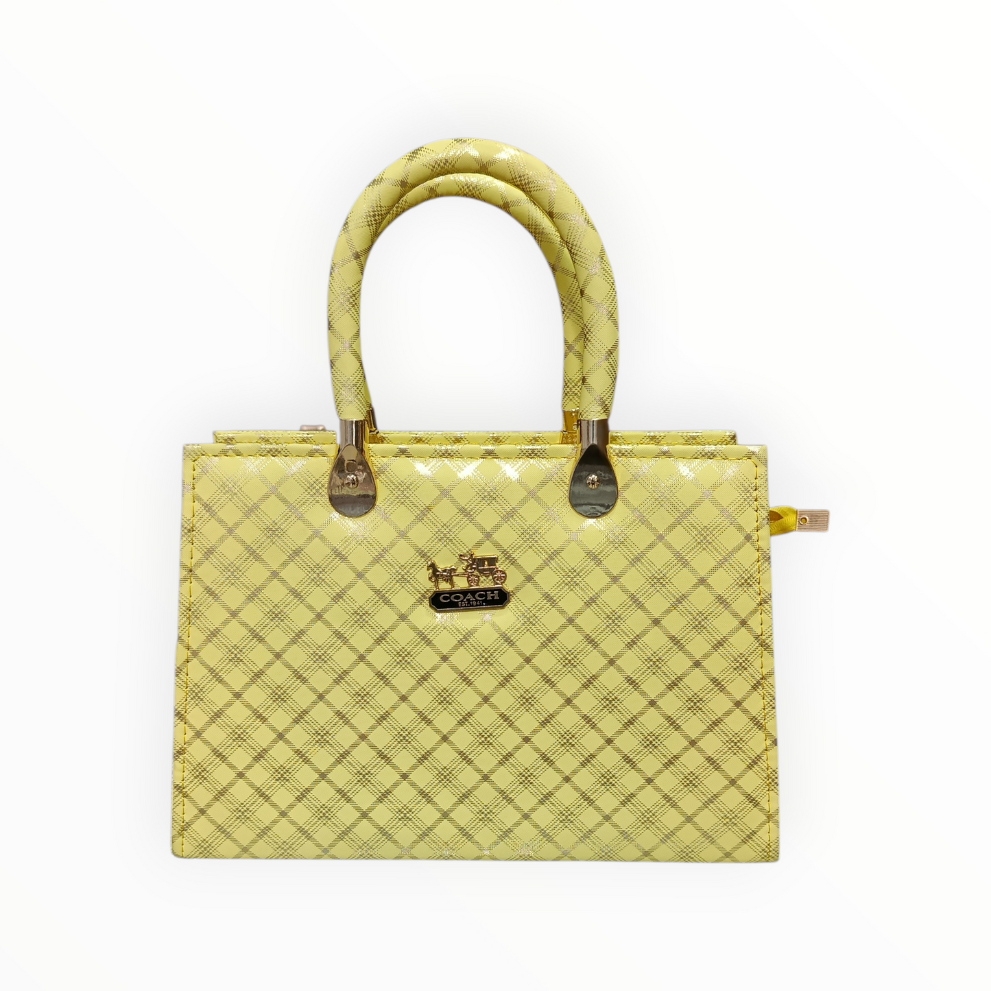 Plaid Designer Handbag