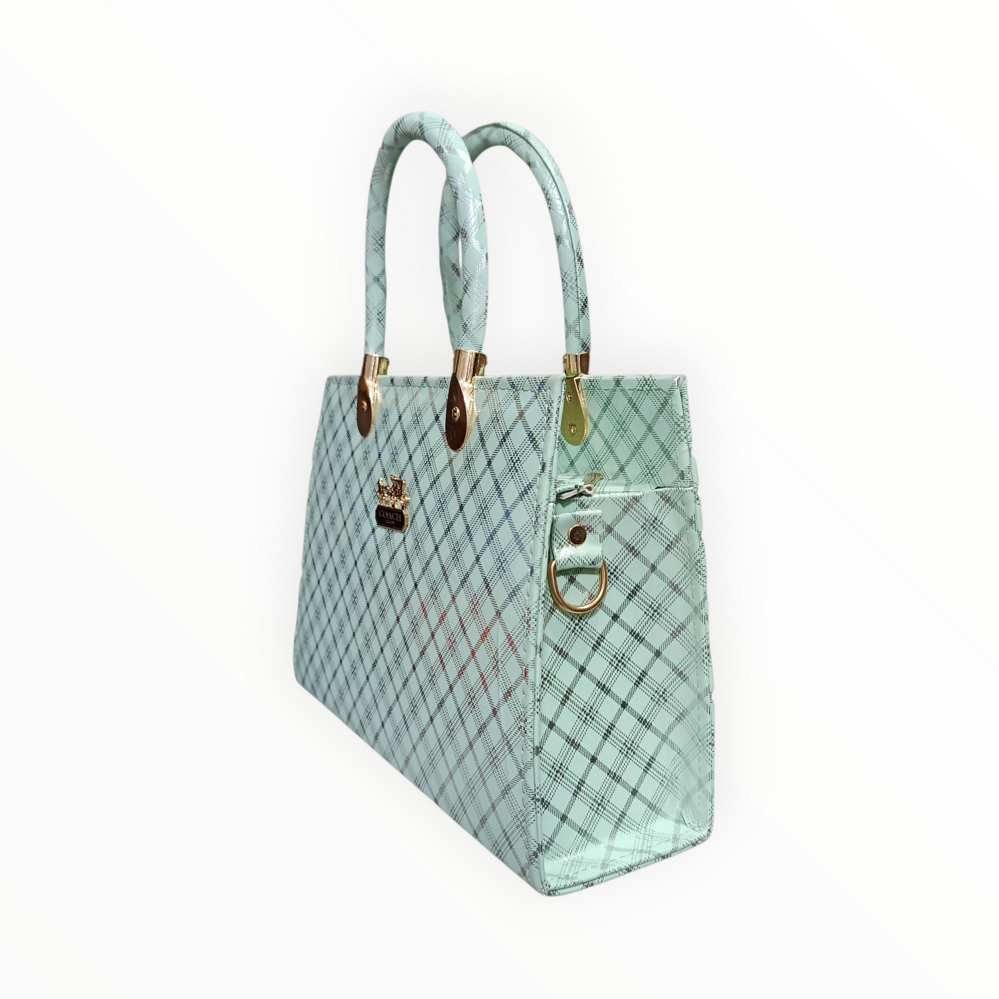 Plaid Designer Handbag