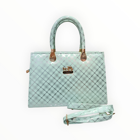 Plaid Designer Handbag