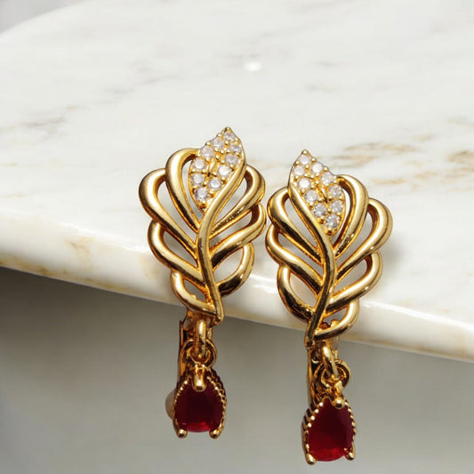 Elegant Design Gold Plated Earrings