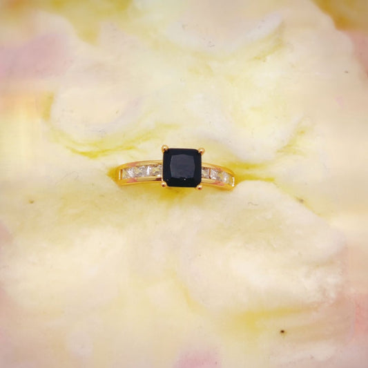 Beautiful Design Gold Plated Zircon Stone Ring