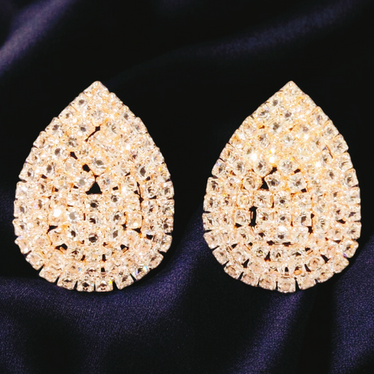 Luminous Design Gold Plated Zircon Stone Earrings