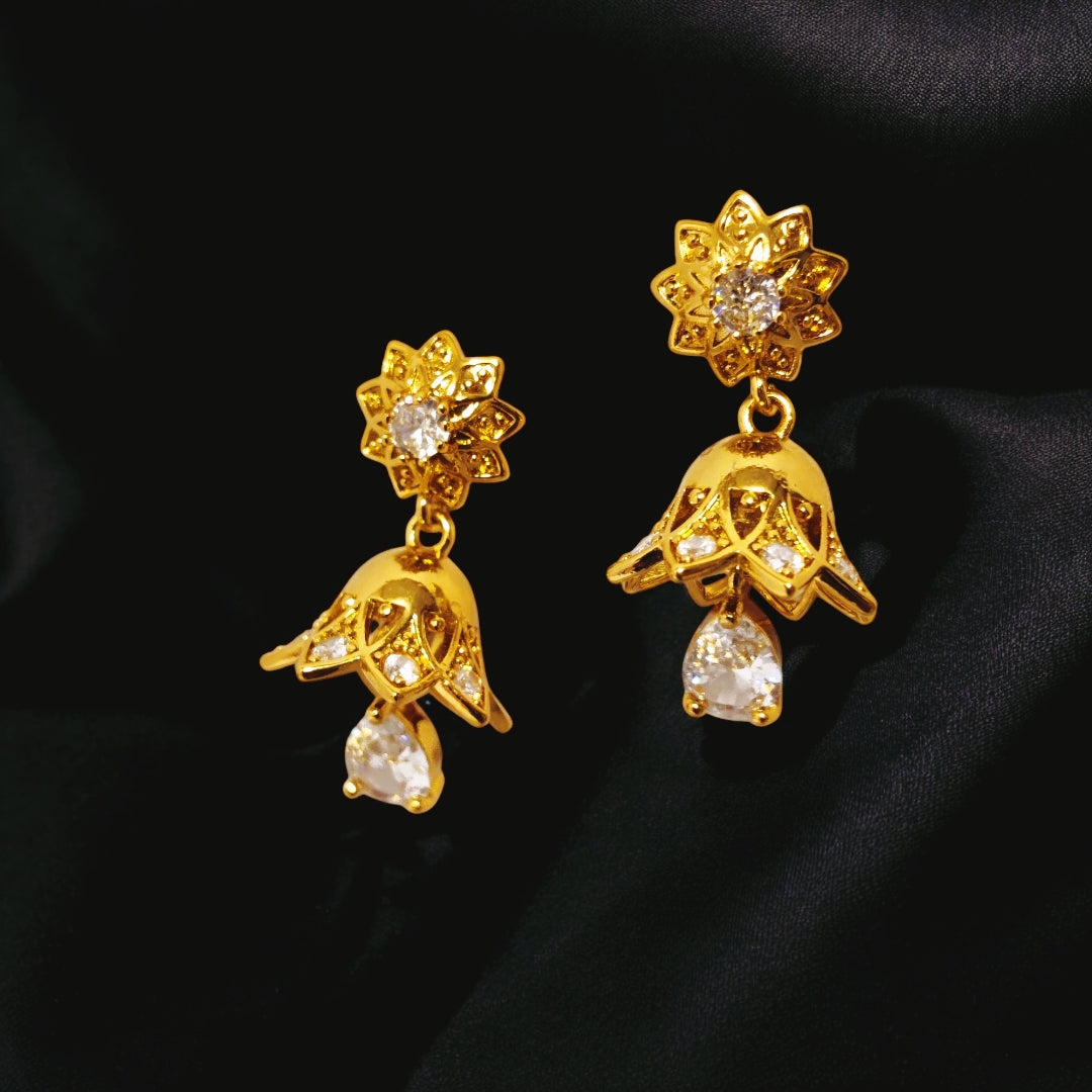 Unique Design Gold Coated Zircon Ruby Stone